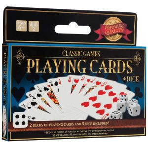 Classic Games Playing Cards And Dice