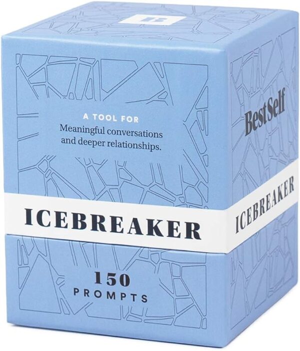 BestSelf Icebreaker Deck – Engaging Icebreaker Game with 150 Conversation Cards Prompts to Create Real Conversations
